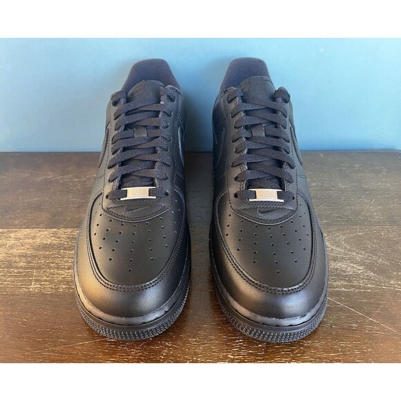 Nike Air Force 1 Low x Supreme Triple Black Men's Size 11 CU9225-001 - Picture 6 of 11